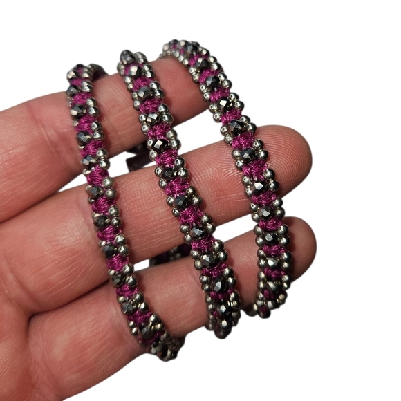 Anthropologie Serefina Beaded Wrap Bracelet, GUC - Picture 2 of 4